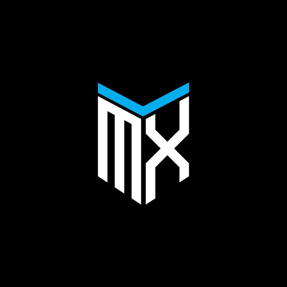 mx letter logo creatief ontwerp met vectorafbeelding vector