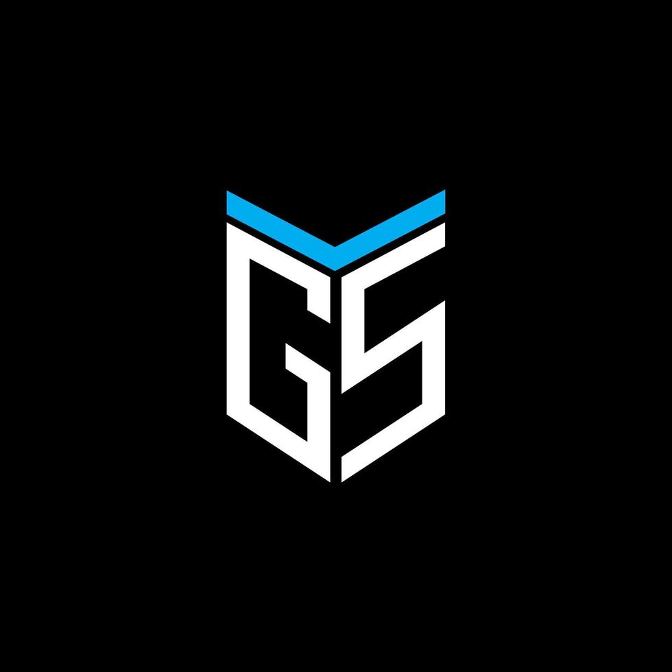 gs letter logo creatief ontwerp met vectorafbeelding vector