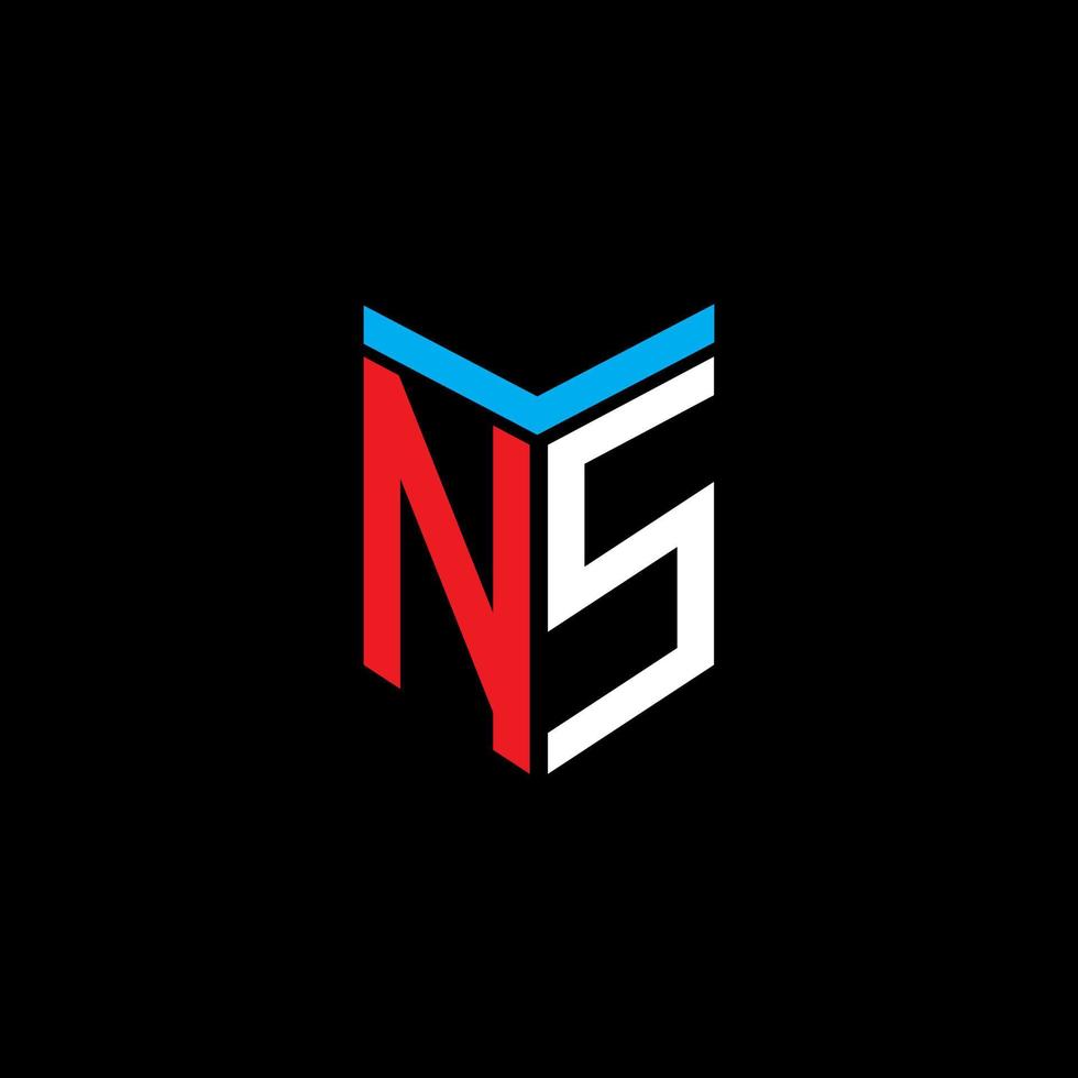 ns letter logo creatief ontwerp met vectorafbeelding vector