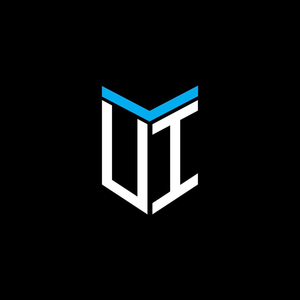 ui letter logo creatief ontwerp met vectorafbeelding vector