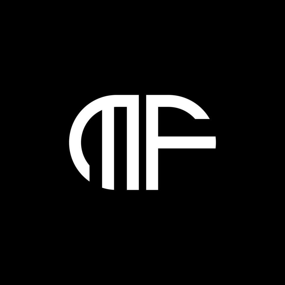 mf letter logo creatief ontwerp met vectorafbeelding vector