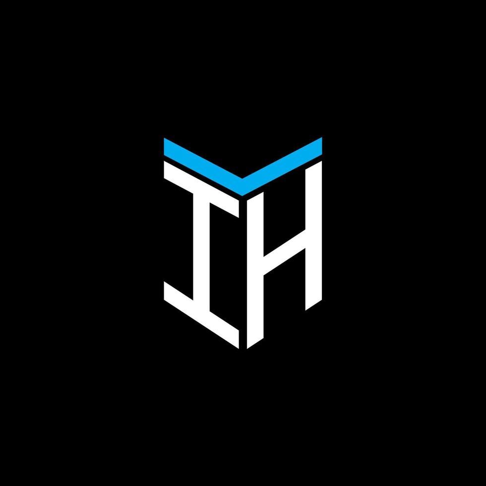 ih letter logo creatief ontwerp met vectorafbeelding vector
