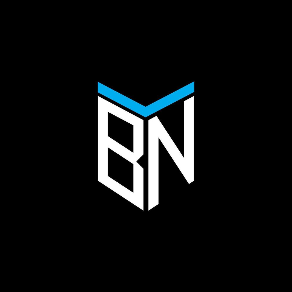 bn letter logo creatief ontwerp met vectorafbeelding vector