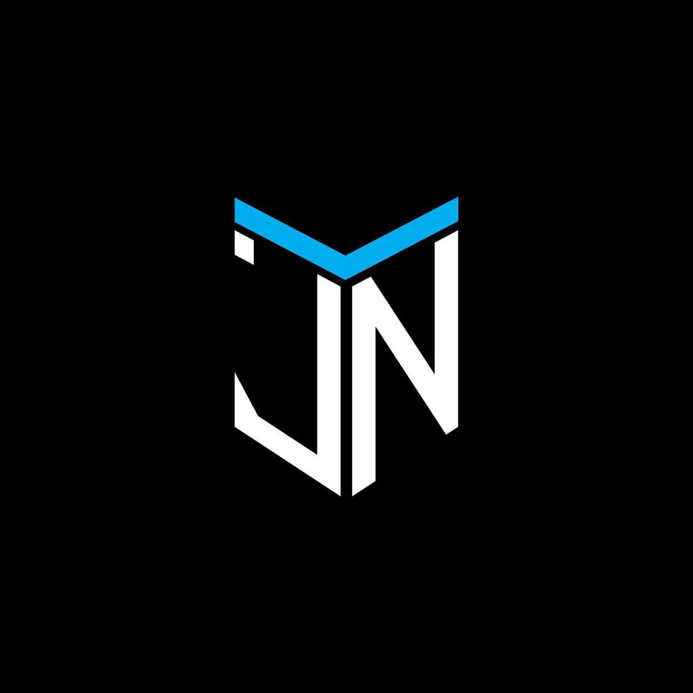 jn letter logo creatief ontwerp met vectorafbeelding vector