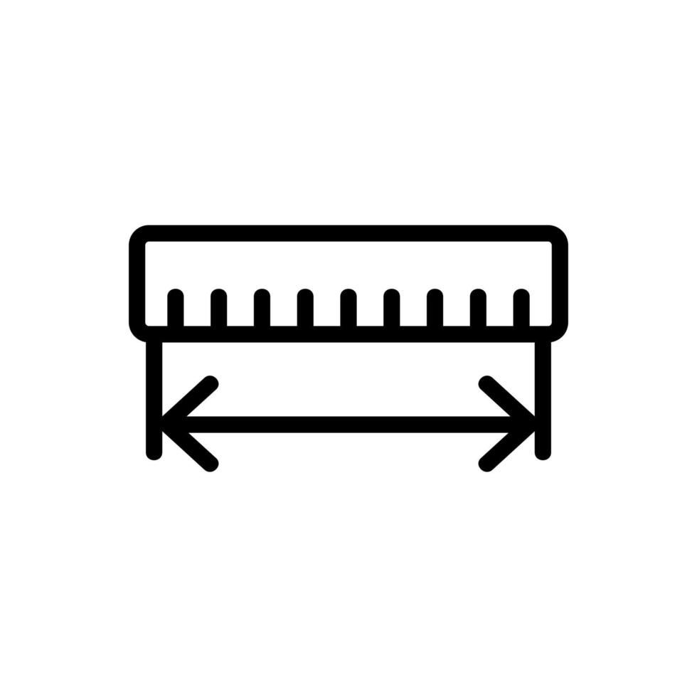 lijn pictogram vector. geïsoleerde contour symbool illustratie vector