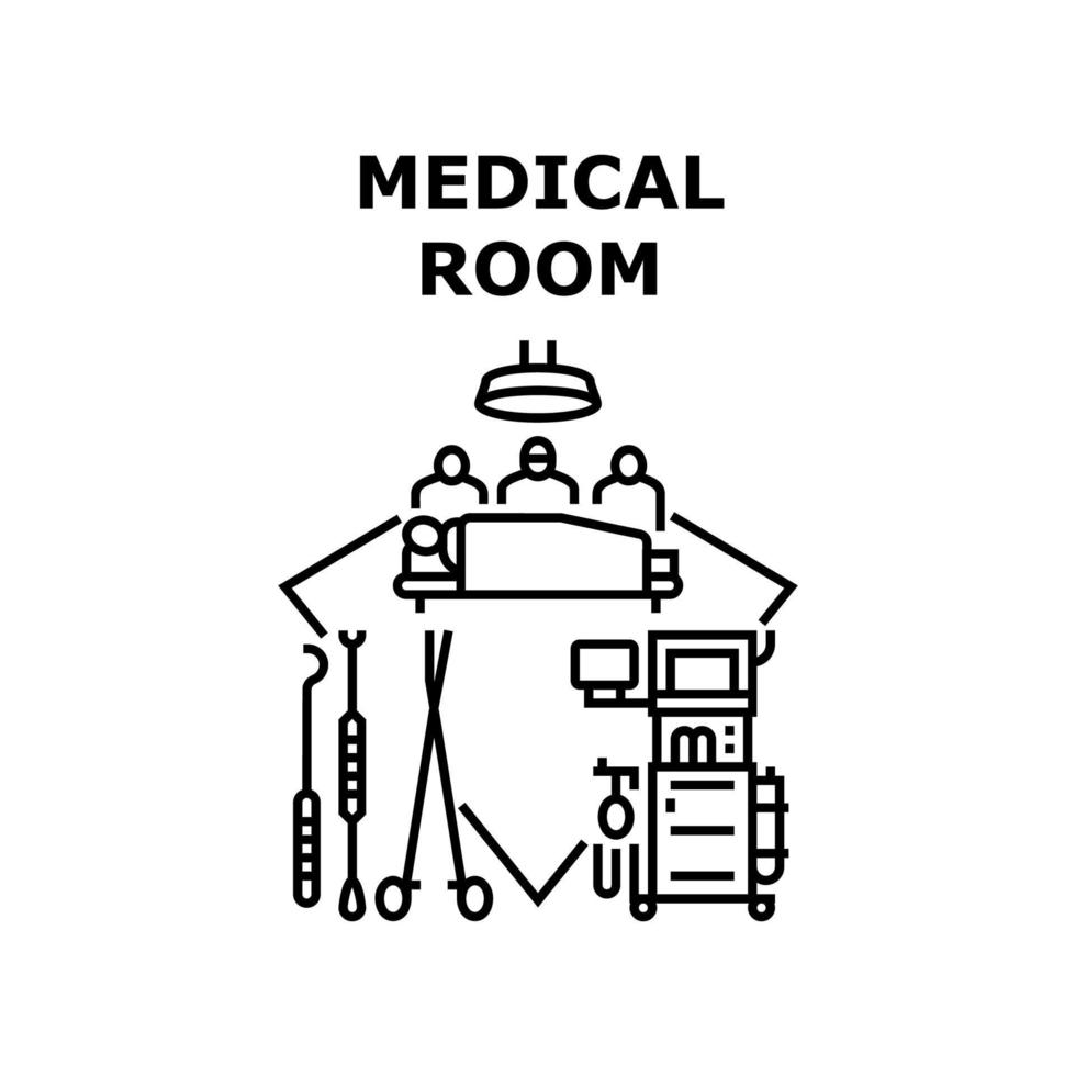 medische kamer pictogram vectorillustratie vector