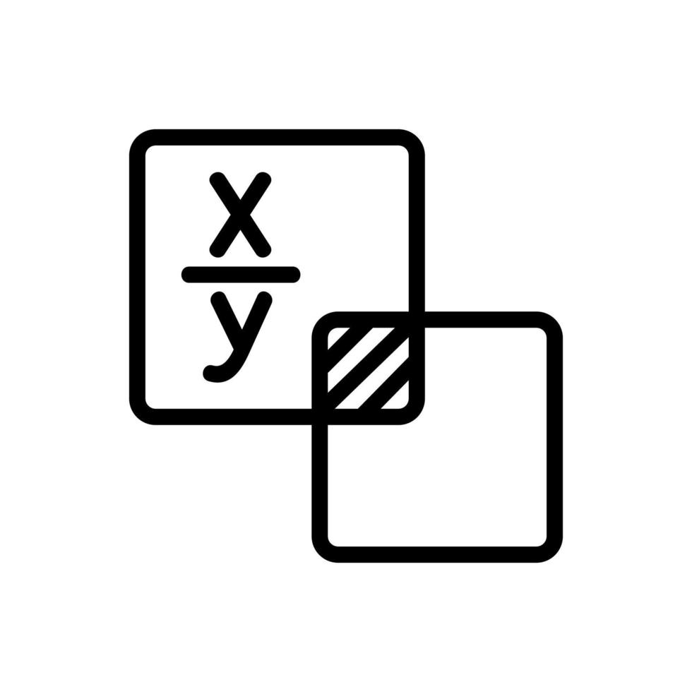 wiskundige formule pictogram vector overzicht illustratie