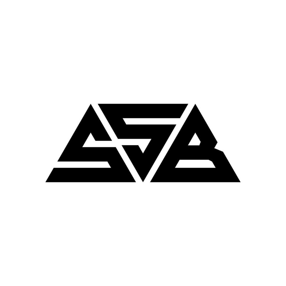 ssb driehoek brief logo ontwerp met driehoekige vorm. ssb driehoek logo ontwerp monogram. ssb driehoek vector logo sjabloon met rode kleur. ssb driehoekig logo eenvoudig, elegant en luxueus logo. ssb