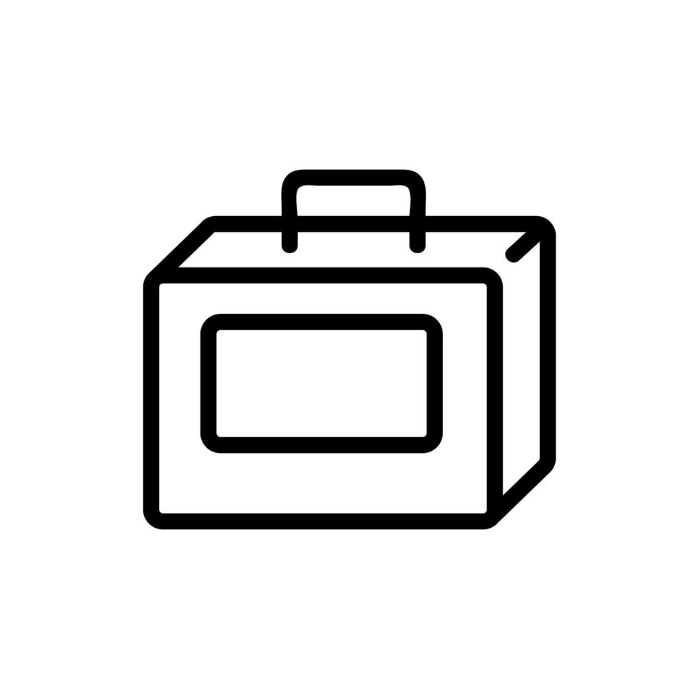 lunchbox pictogram vector. geïsoleerde contour symbool illustratie vector