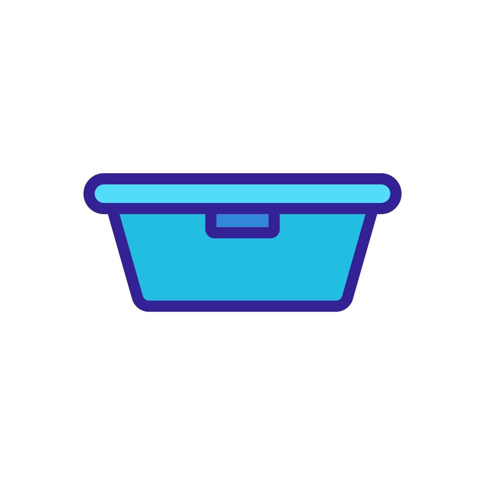 lunchbox pictogram vector. geïsoleerde contour symbool illustratie vector