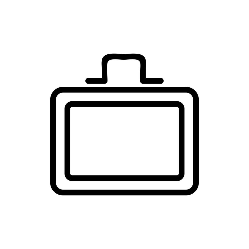lunchbox pictogram vector. geïsoleerde contour symbool illustratie vector