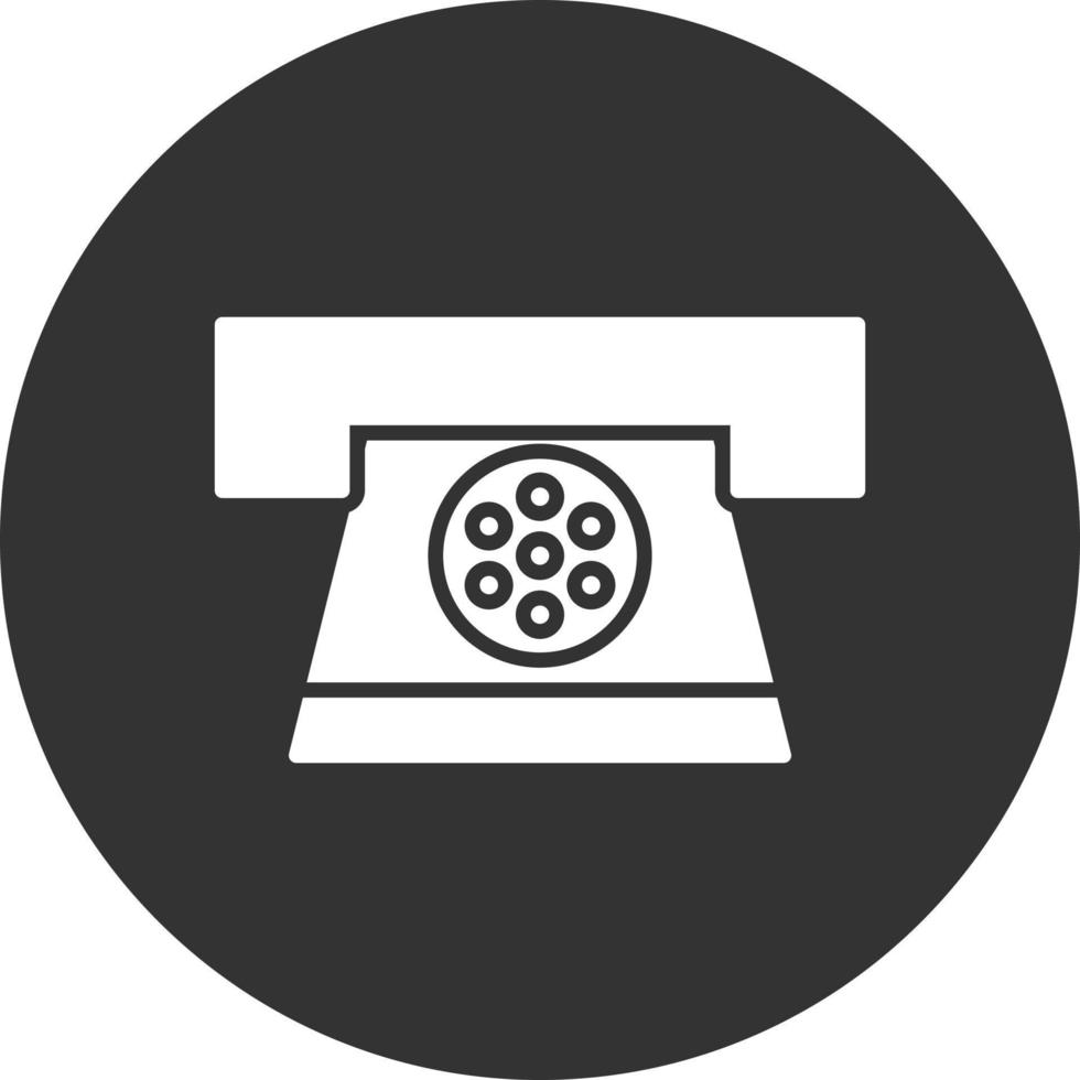 neem contact met ons op glyph omgekeerd pictogram vector