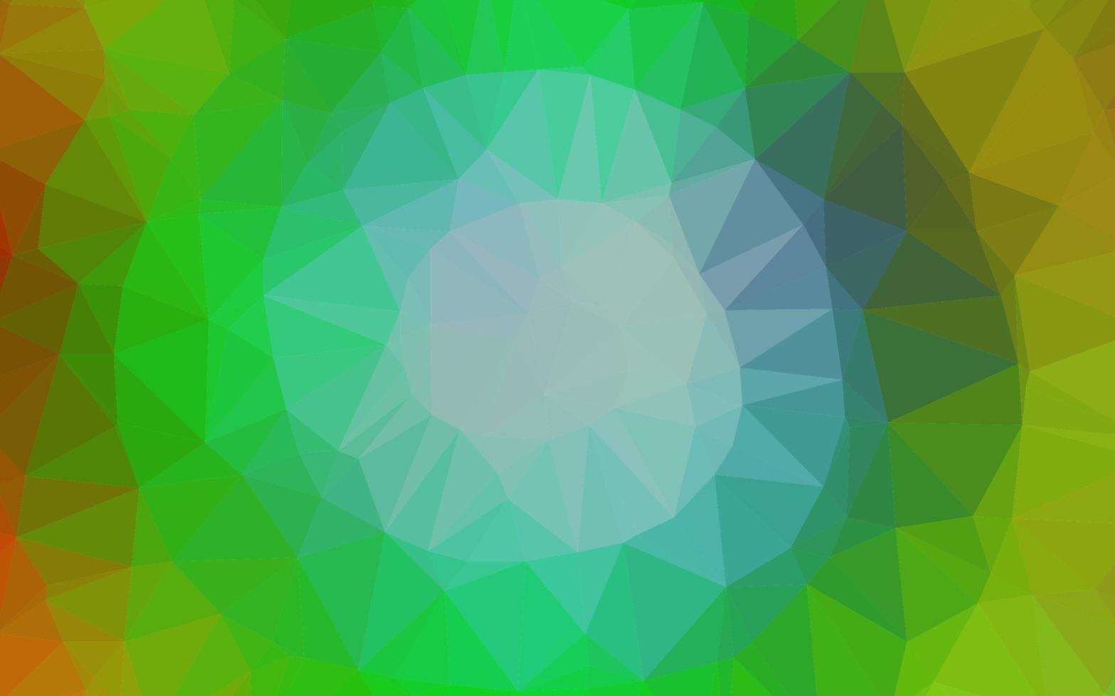 licht veelkleurig, regenboog vector glanzende driehoekige achtergrond.