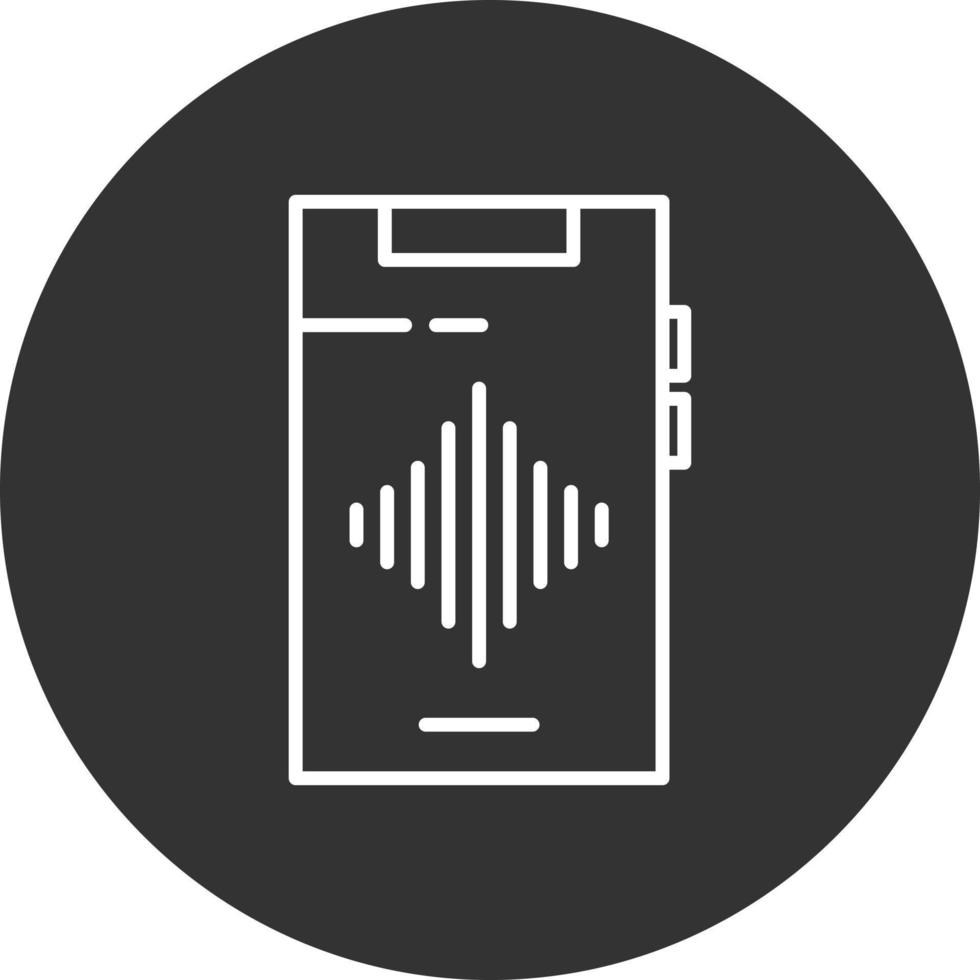 audio lijn omgekeerd pictogram vector