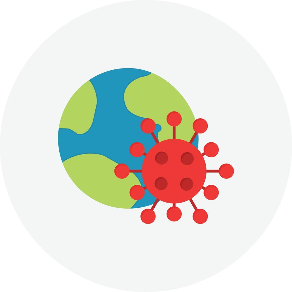 pandemische platte cirkel vector