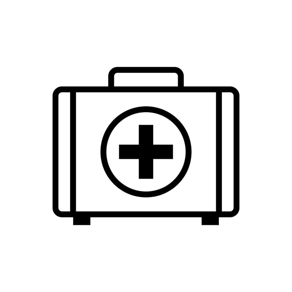 medische kit pictogram vector ontwerpsjablonen op witte achtergrond