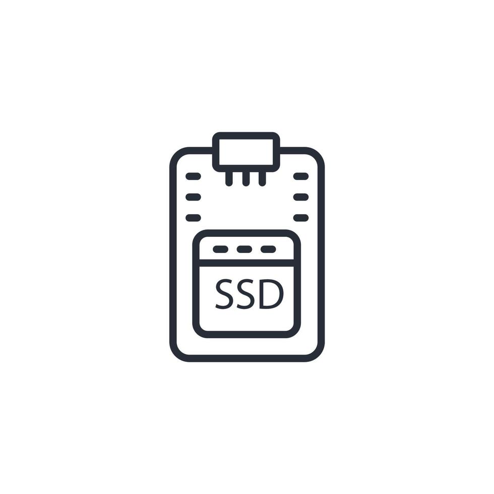 SSD-pictogrammen symbool vectorelementen voor infographic web vector