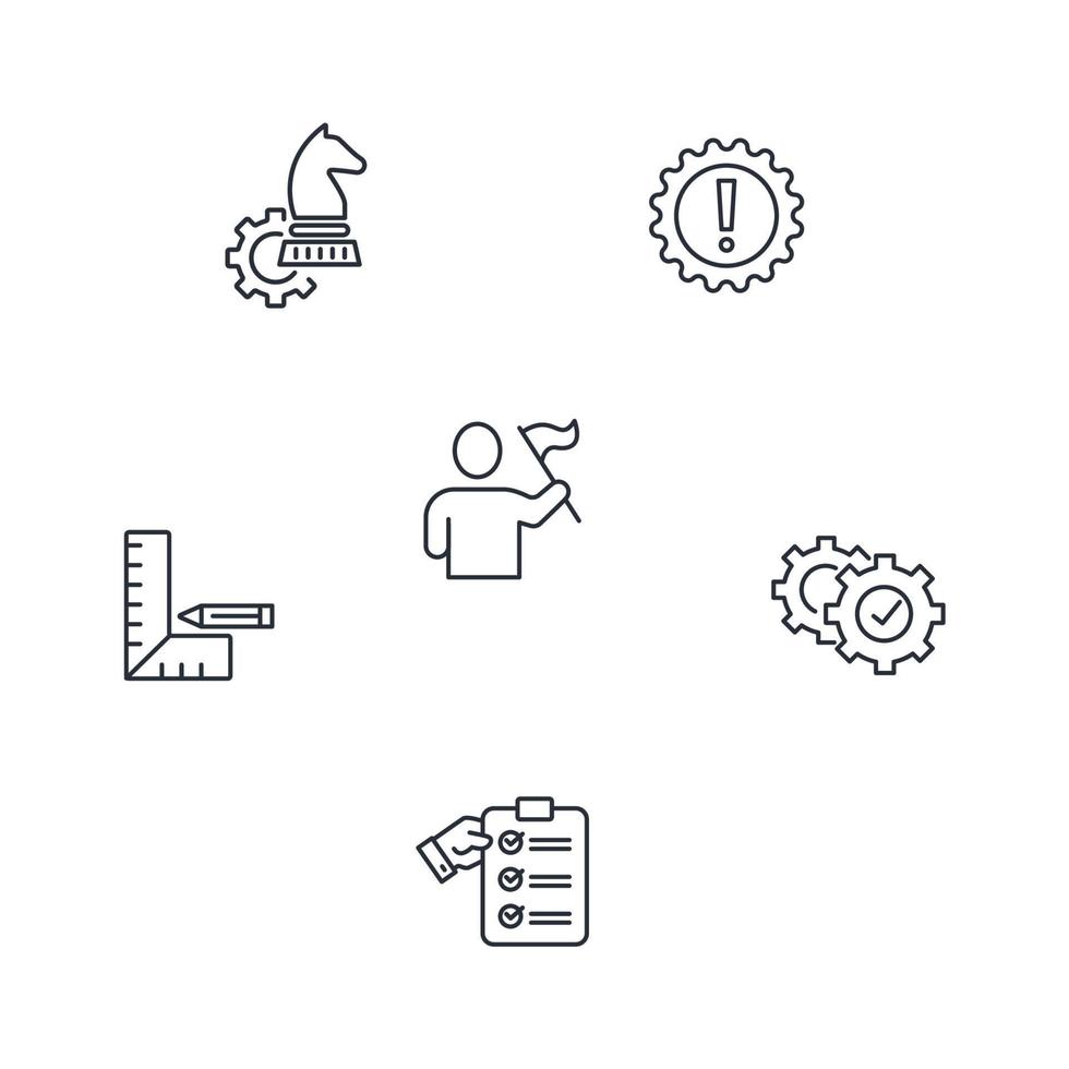 kpi - een prestatie-indicator of key performance indicator iconen set. kpi - een prestatie-indicator of key performance indicator pack symbool vectorelementen voor infographic web vector