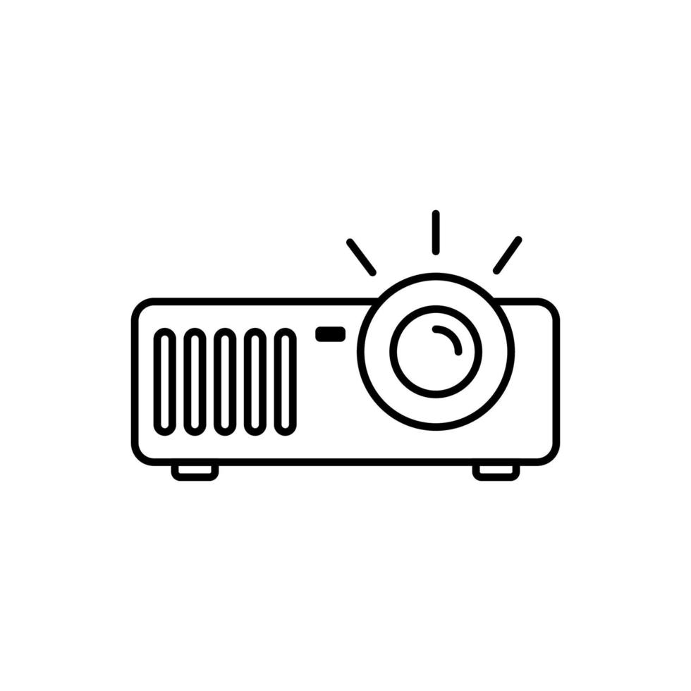 technologie projector pictogram overzicht vector