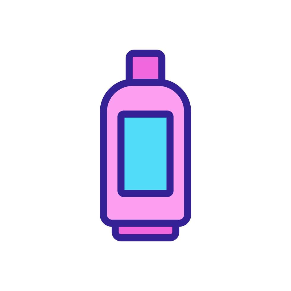 make-up remover gel fles pictogram vector overzicht illustratie