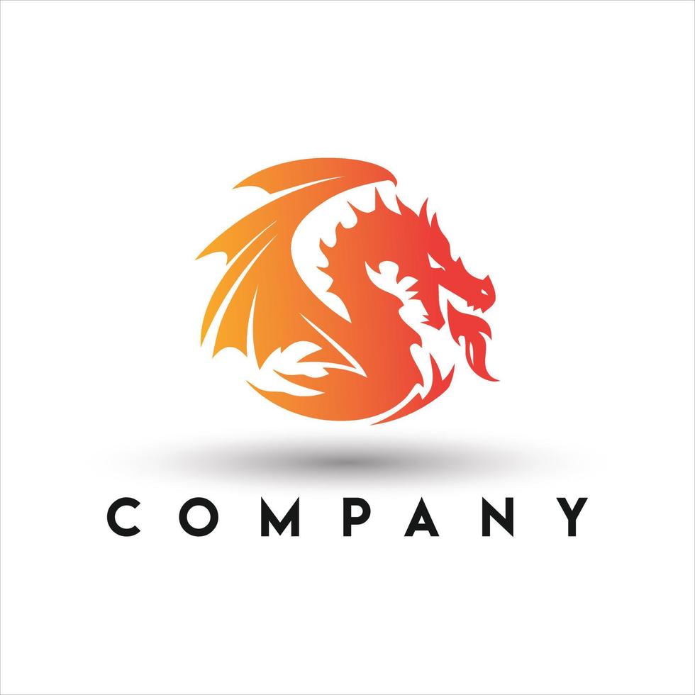 drakenlogo. drakentattoo-logo vector