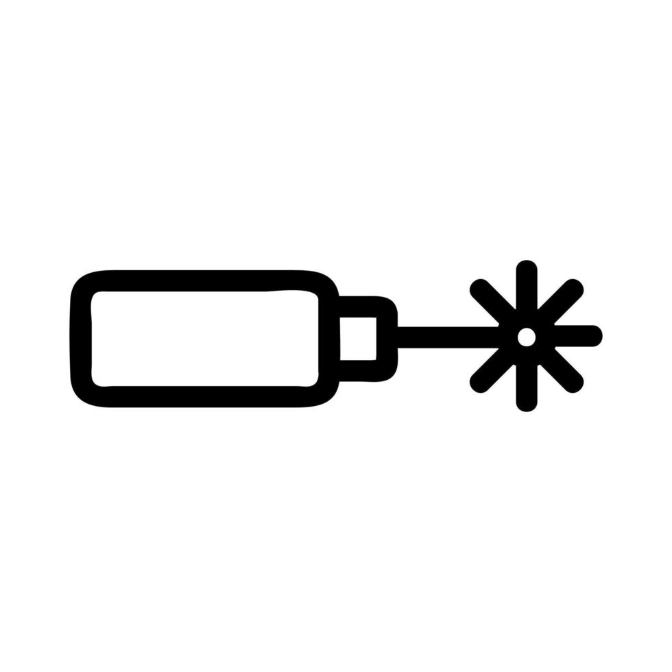 laser lassen snijden pictogram vector. geïsoleerde contour symbool illustratie vector