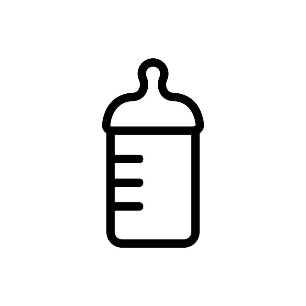 plastic fles pictogram vector. geïsoleerde contour symbool illustratie vector