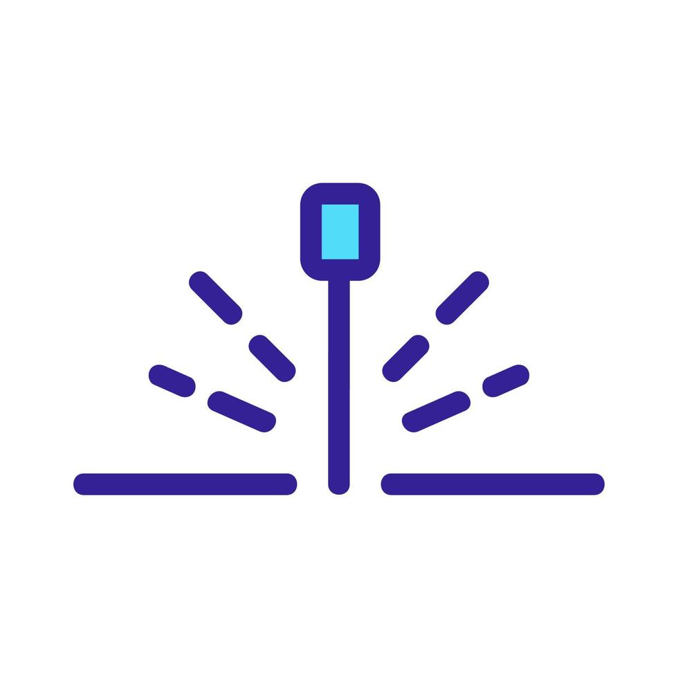 laser lassen snijden pictogram vector. geïsoleerde contour symbool illustratie vector