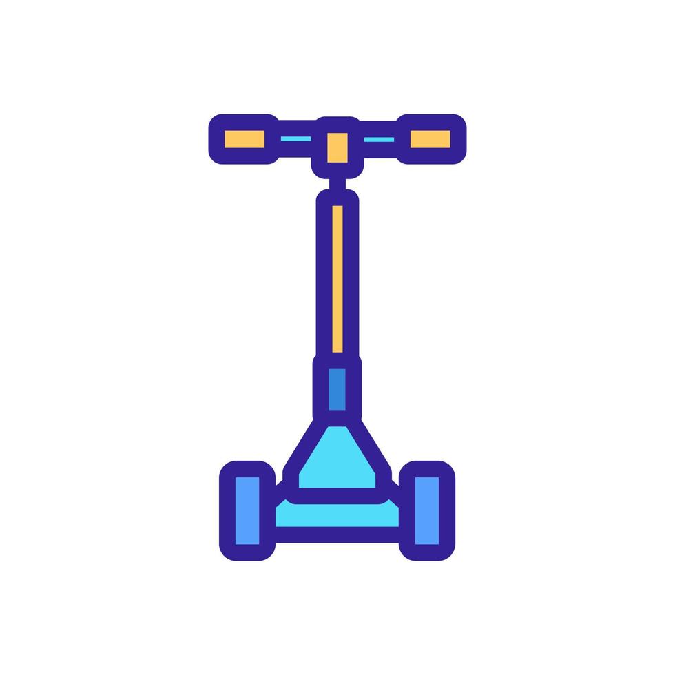 elektrische kick scooter pictogram vector overzicht illustratie