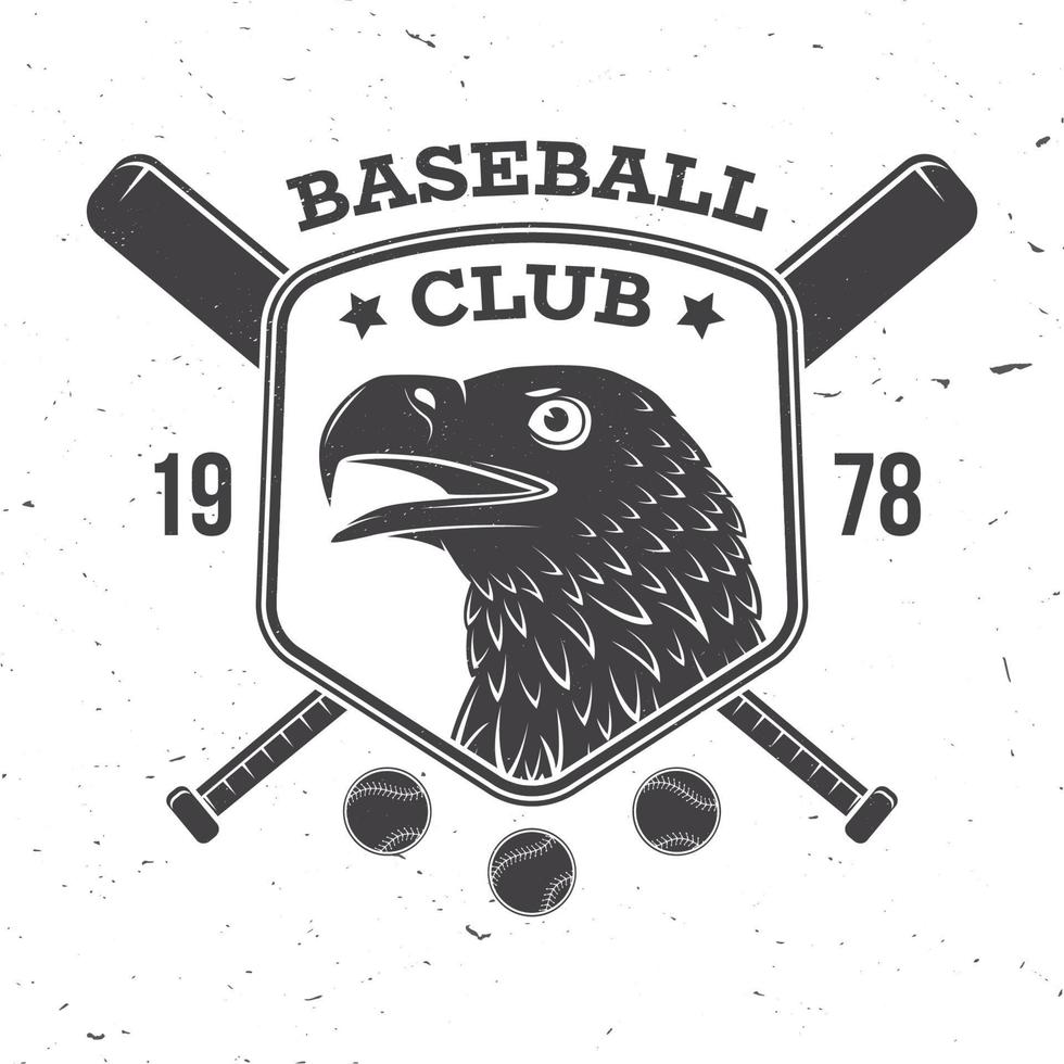 honkbal club badge. vectorillustratie. concept voor shirt of logo, print, stempel of tee. vector