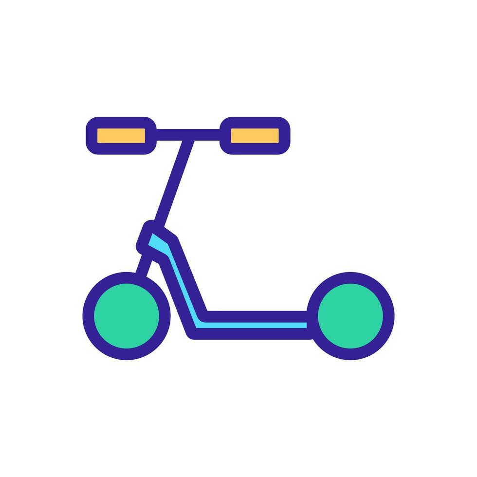 kind kick scooter pictogram vector overzicht illustratie