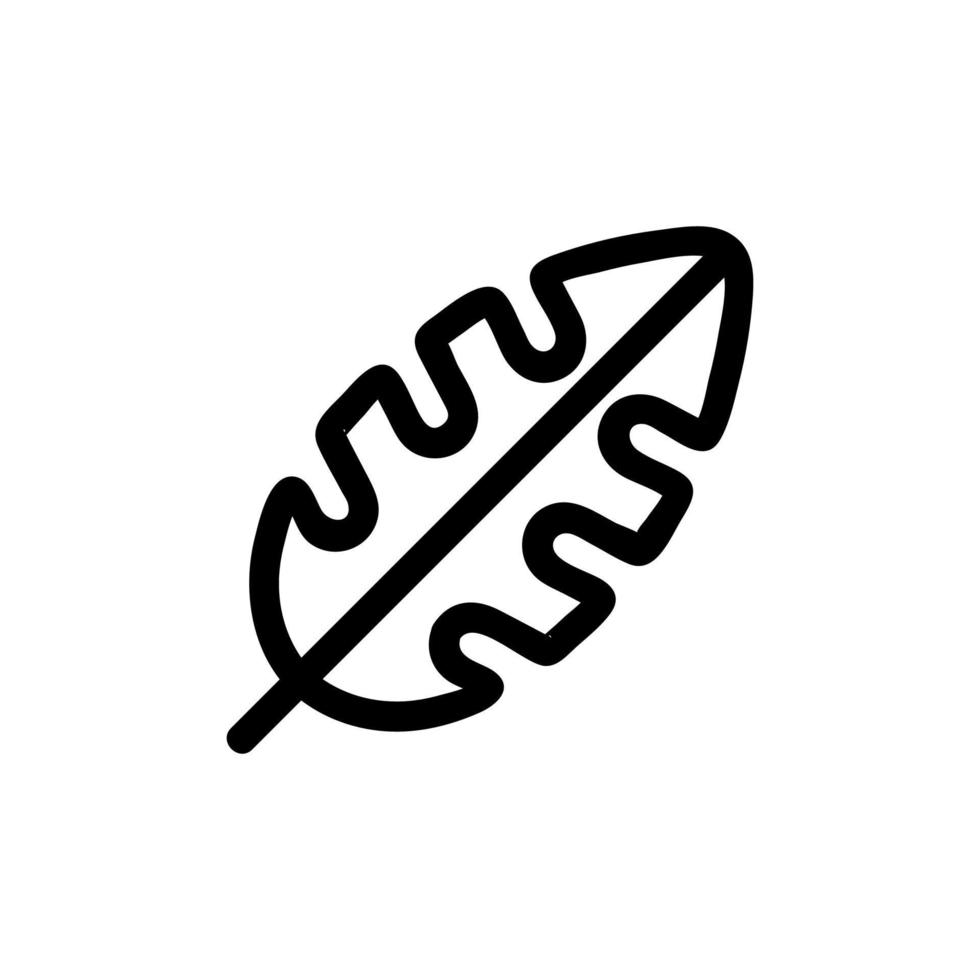 jungle plant pictogram vector. geïsoleerde contour symbool illustratie vector