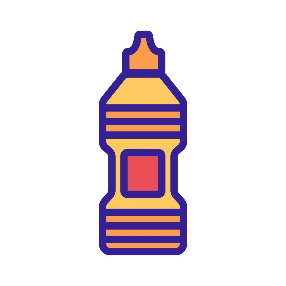 fles ketchup voor keuken pictogram vector overzicht illustratie