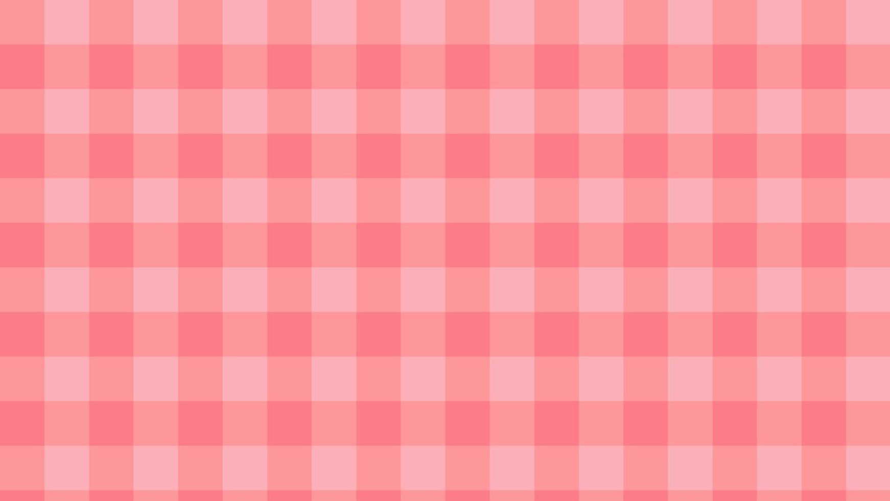 esthetische roze en oranje schijven, pastel, plaid, dambordbehangillustratie, perfect voor behang, achtergrond, briefkaart, achtergrond vector