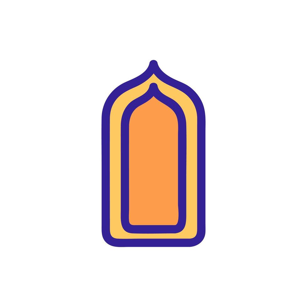 islam pictogram vector. geïsoleerde contour symbool illustratie vector