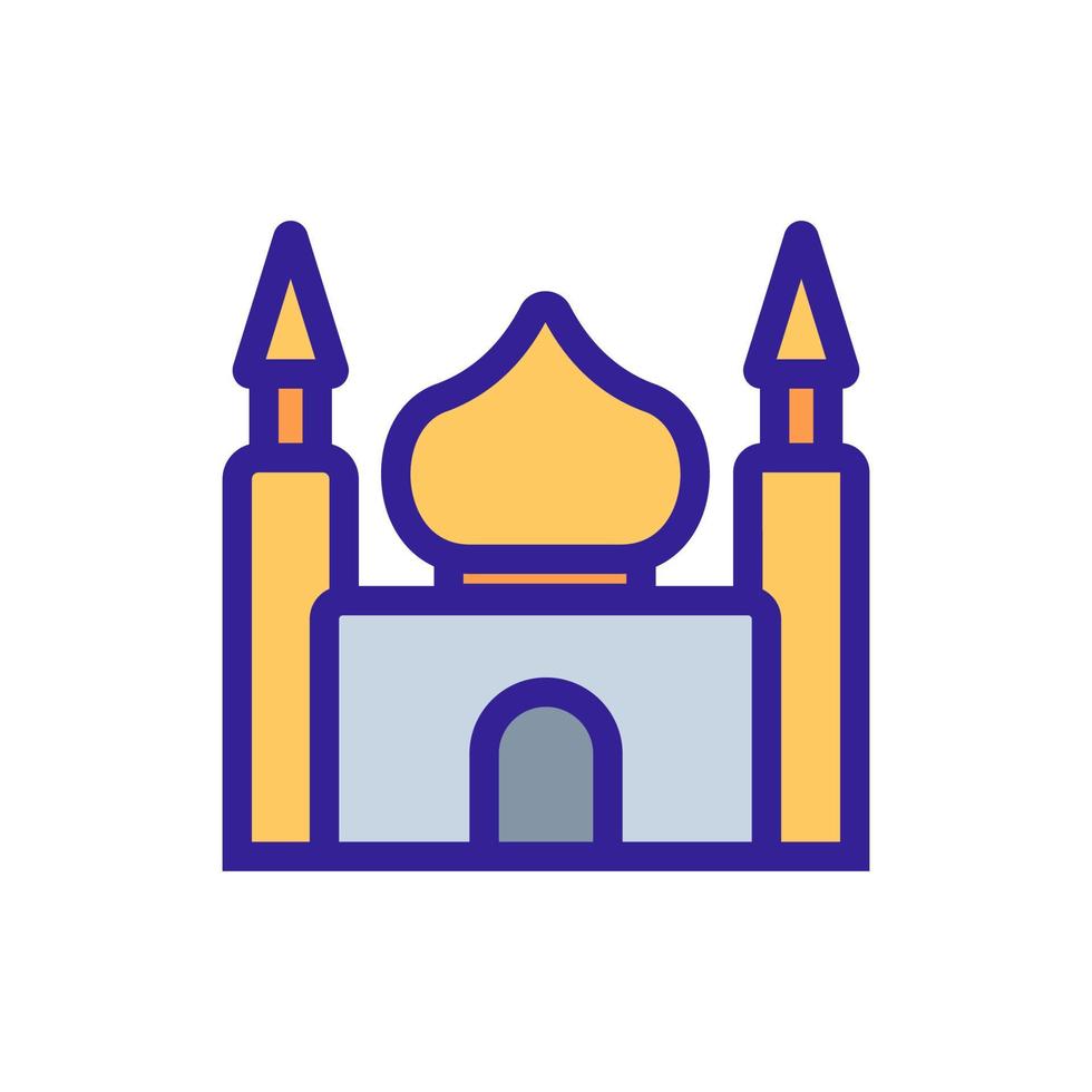 islam pictogram vector. geïsoleerde contour symbool illustratie vector