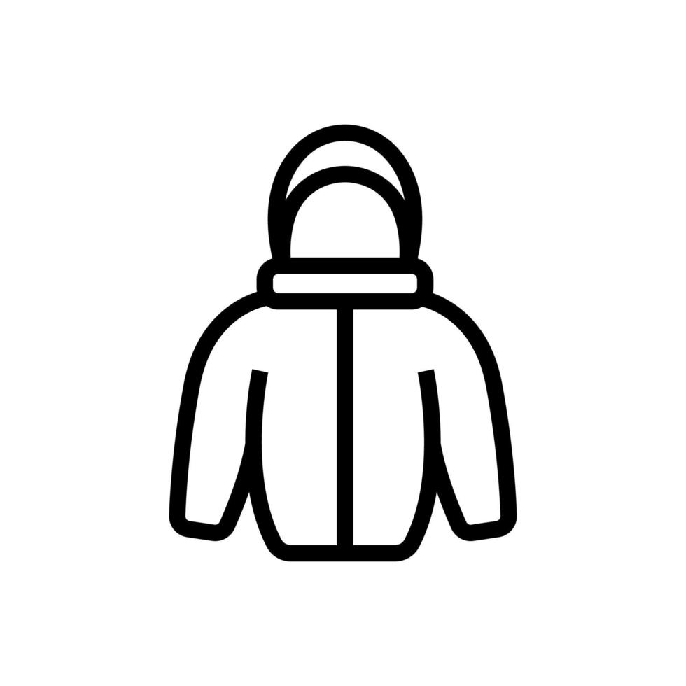 warme jas pictogram vector. geïsoleerde contour symbool illustratie vector