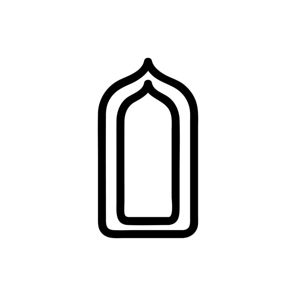 islam pictogram vector. geïsoleerde contour symbool illustratie vector