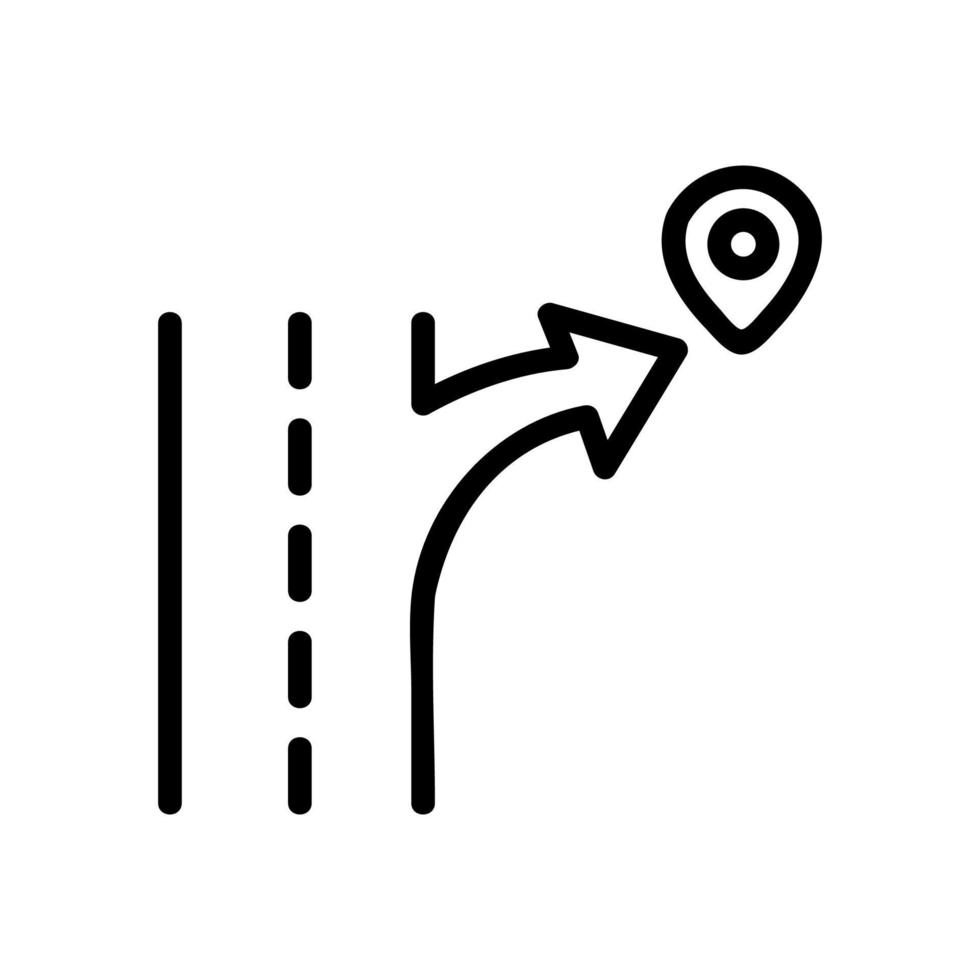 pad route pictogram vector overzicht illustratie