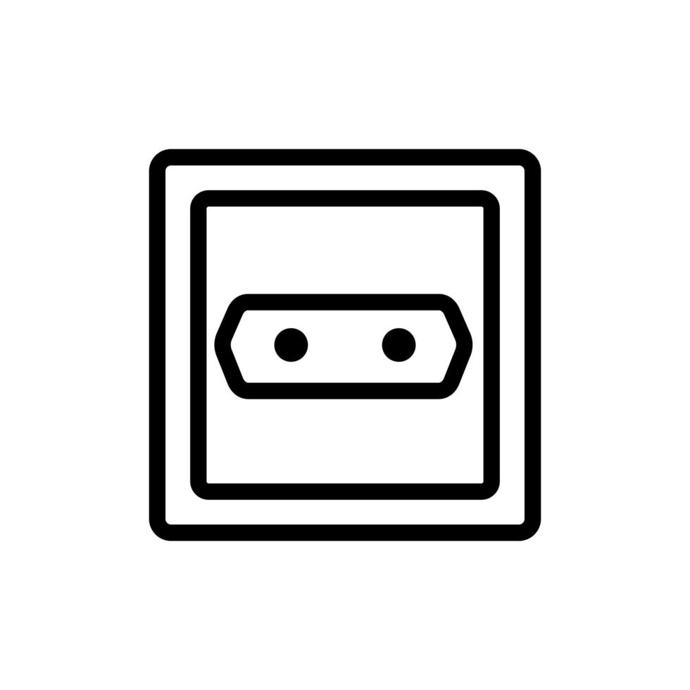 stopcontact connector pictogram vector. geïsoleerde contour symbool illustratie vector