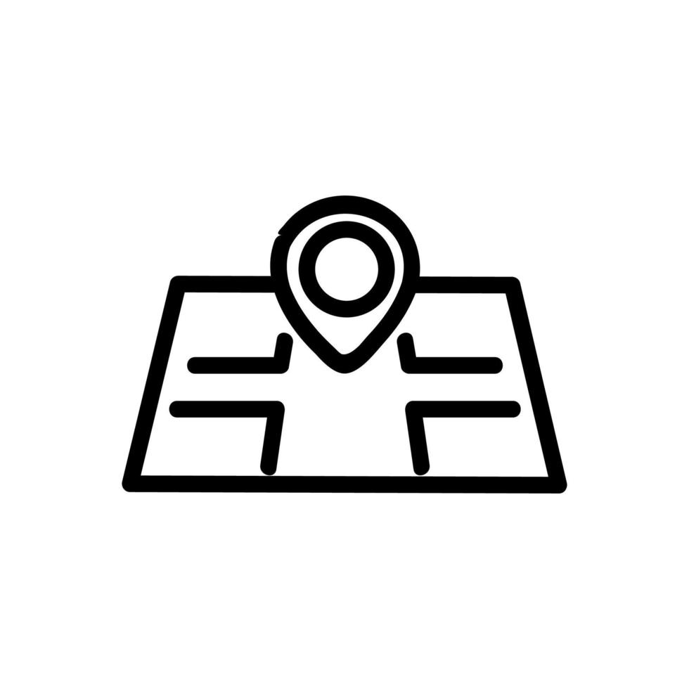 navigator kaart pictogram vector overzicht illustratie