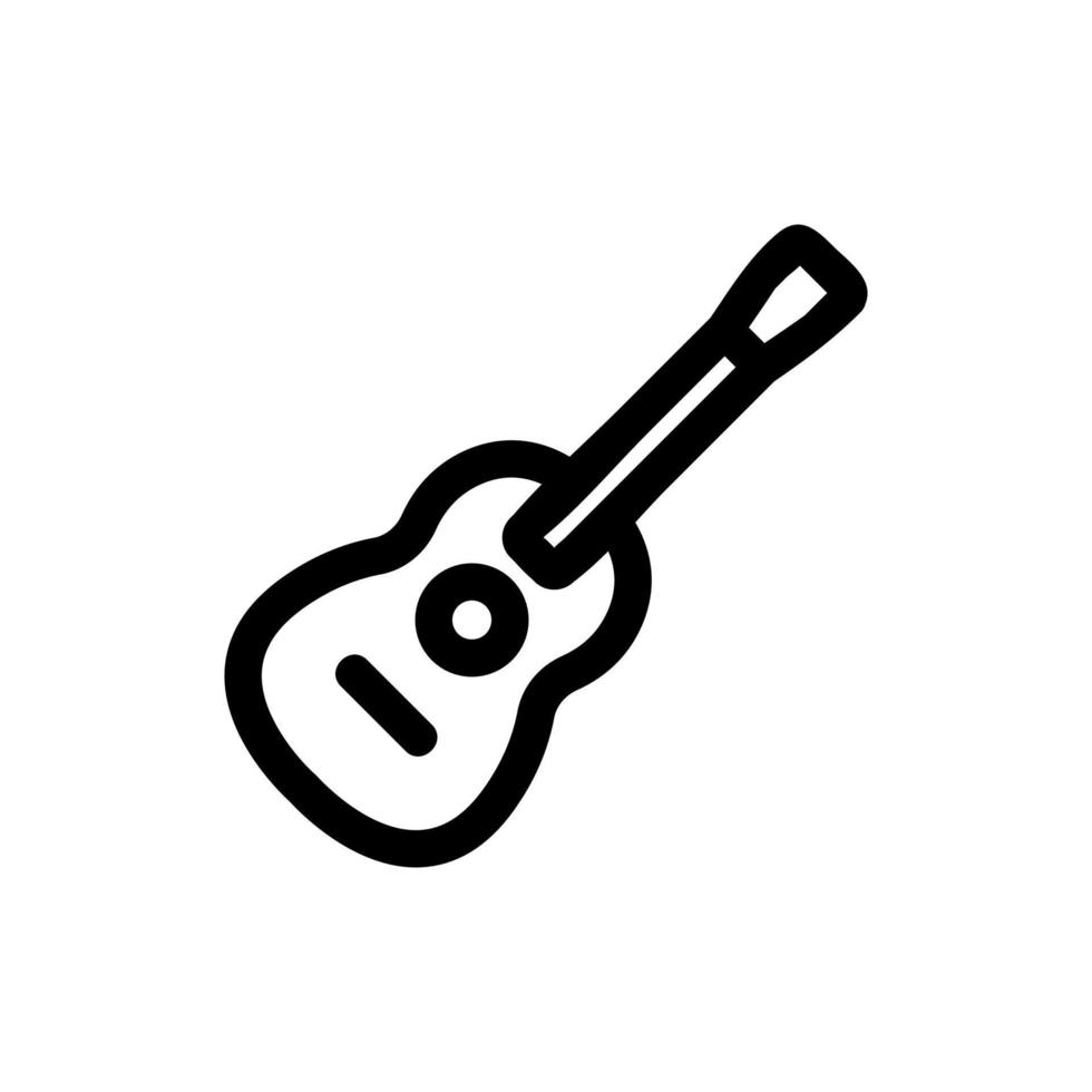 rockmuziek pictogram vector. geïsoleerde contour symbool illustratie vector