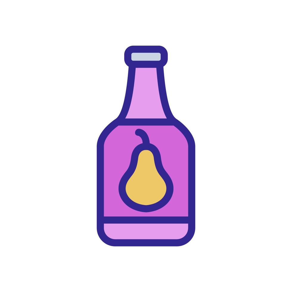 peer drankje pictogram vector overzicht illustratie