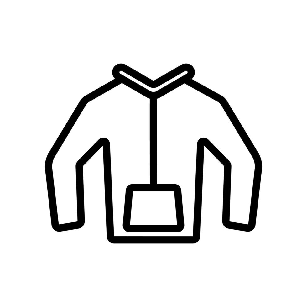 hoodie pictogram vector. geïsoleerde contour symbool illustratie vector