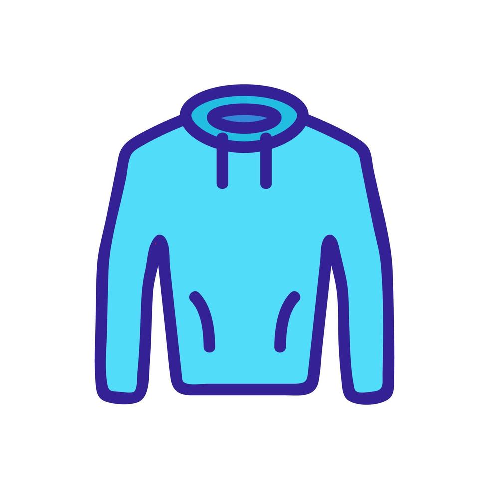 warme hoodie pictogram vector. geïsoleerde contour symbool illustratie vector