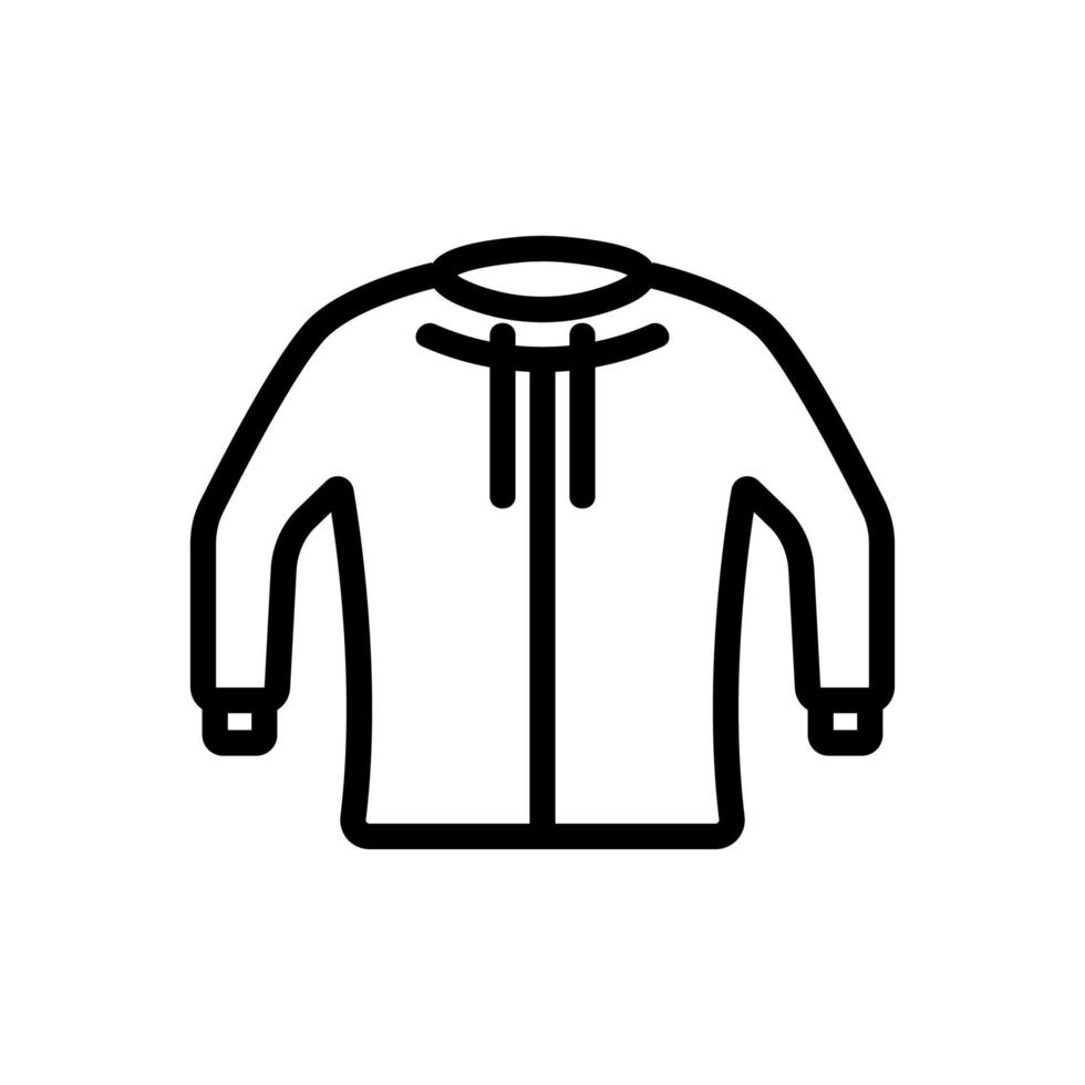 hoodie pictogram vector. geïsoleerde contour symbool illustratie vector