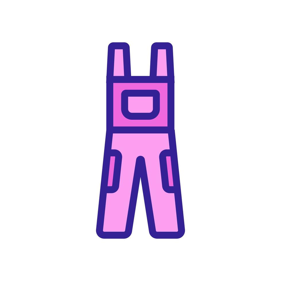 werk overall op figuur pictogram vector overzicht illustratie