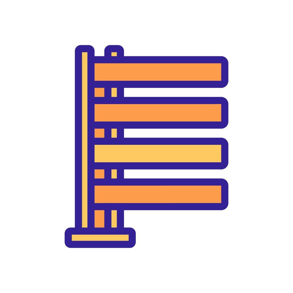 verwarmde ladder pictogram vector overzicht illustratie