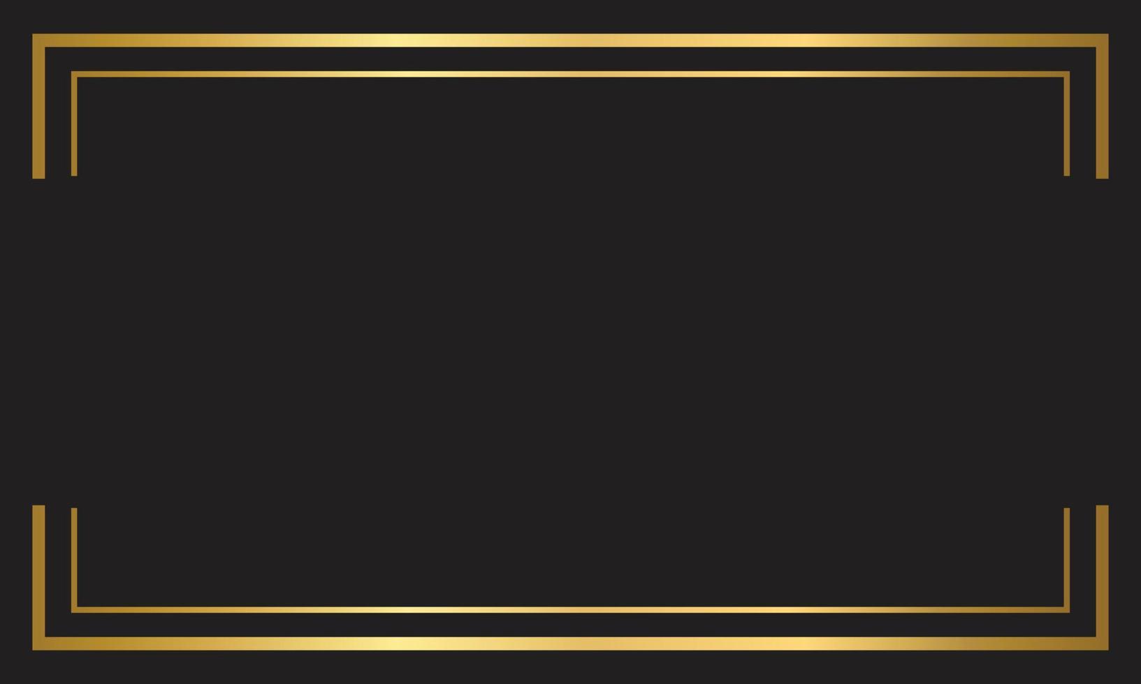 zwarte luxe banner. gouden tekst op zwart vierkant labelframe. achtergrond. vectorillustratie. vector