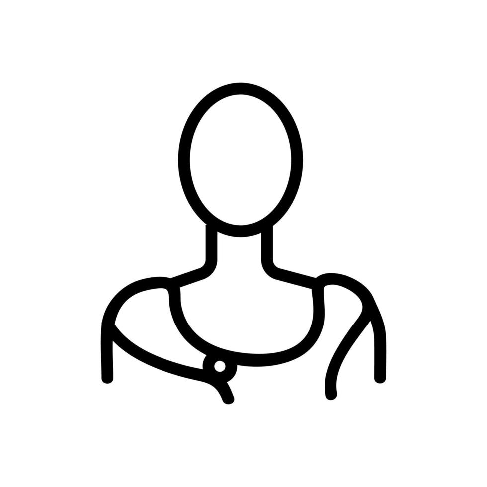 griekenland man pictogram vector. geïsoleerde contour symbool illustratie vector